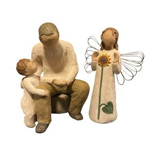 Set of 2 Willow Tree Figurines